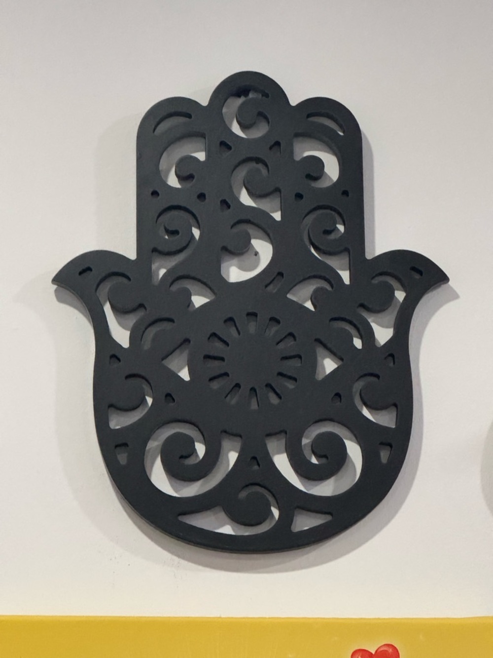 Decorative Hamsa Wall Hanging - Black